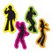Party Central Club Pack of 48 Vibrantly Colored Retro 70's Silhouette Cutout Decors 14"